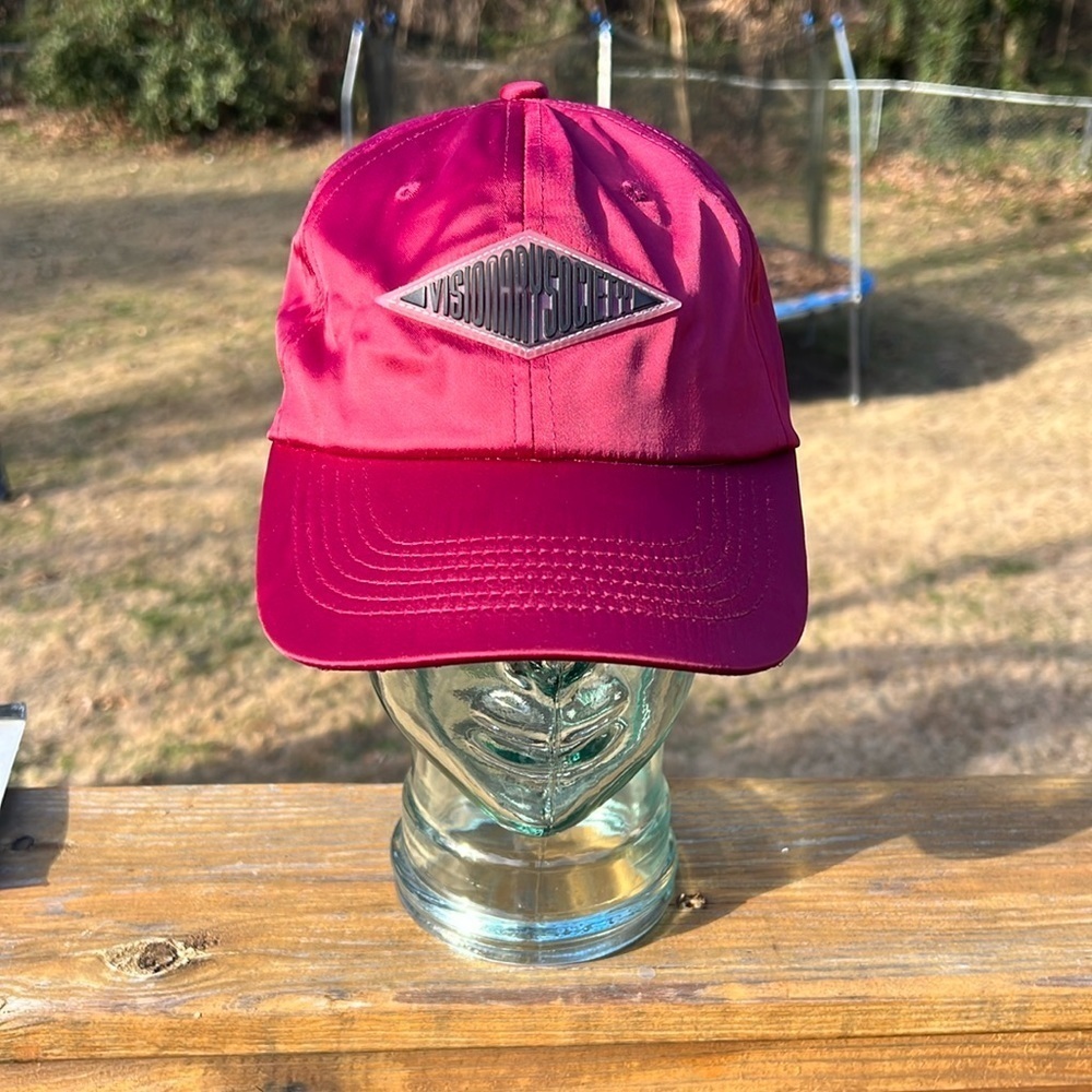 Visionary Society Satin Maroon Dad hat adjustable